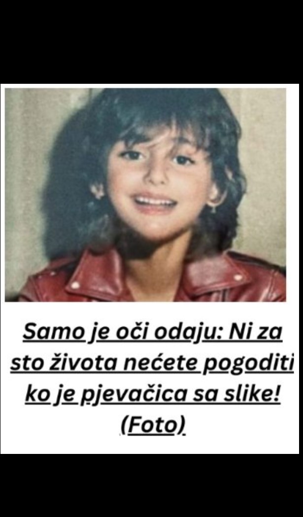 Samo je oči odaju: Ni za sto života nećete pogoditi tko je pjevačica sa slike! (Foto)