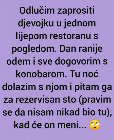 ‘Odlučim zaprositi djevojku’