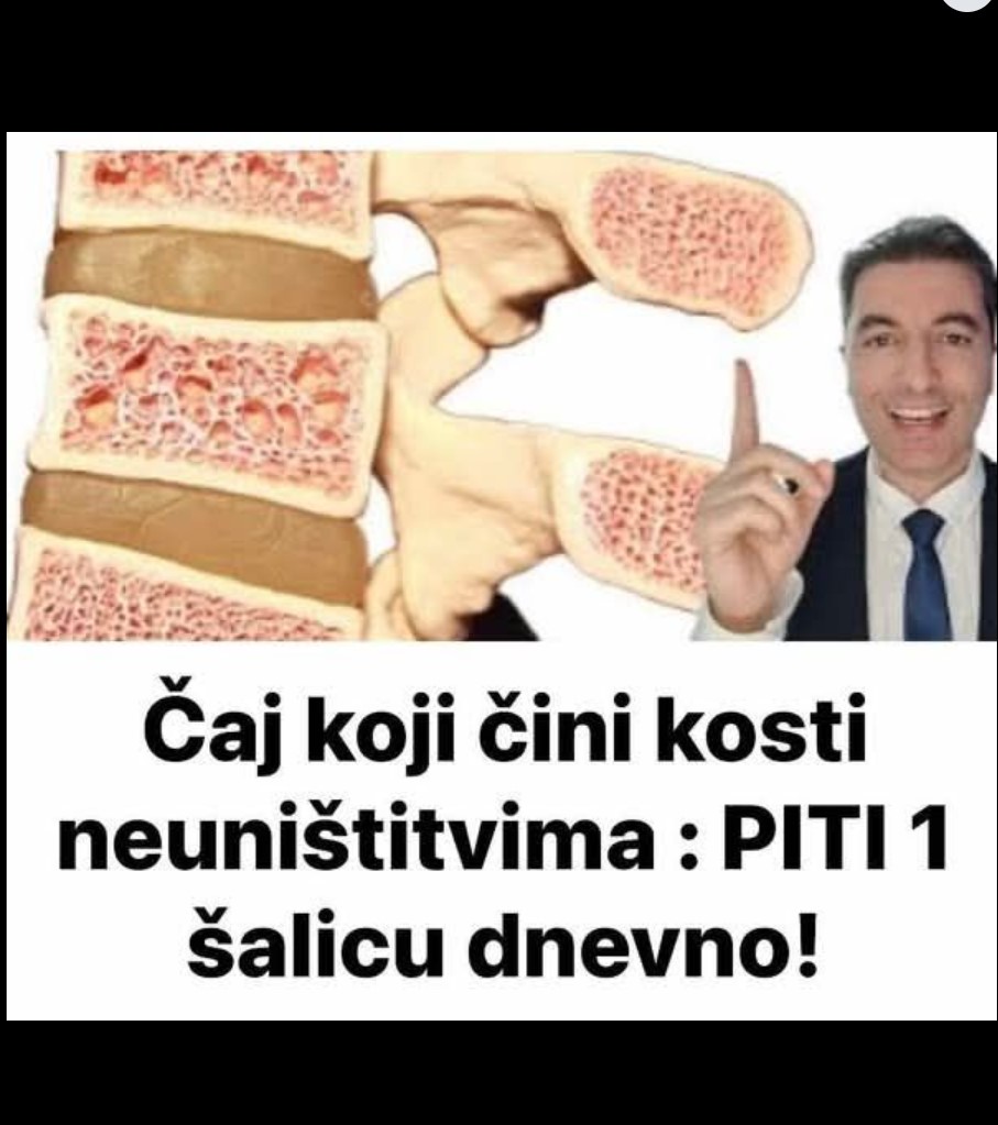 ČAJ ZA JAKE KOSTI RECEPT – Piti 1 šalicu dnevno