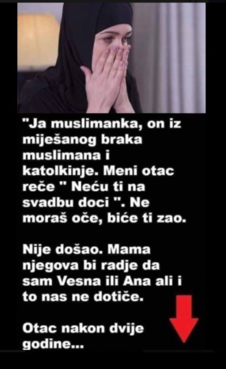 MOJ TATA MI NIJE DOŠAO NA SVADBU: Udala sam se, a nakon 2 godine…