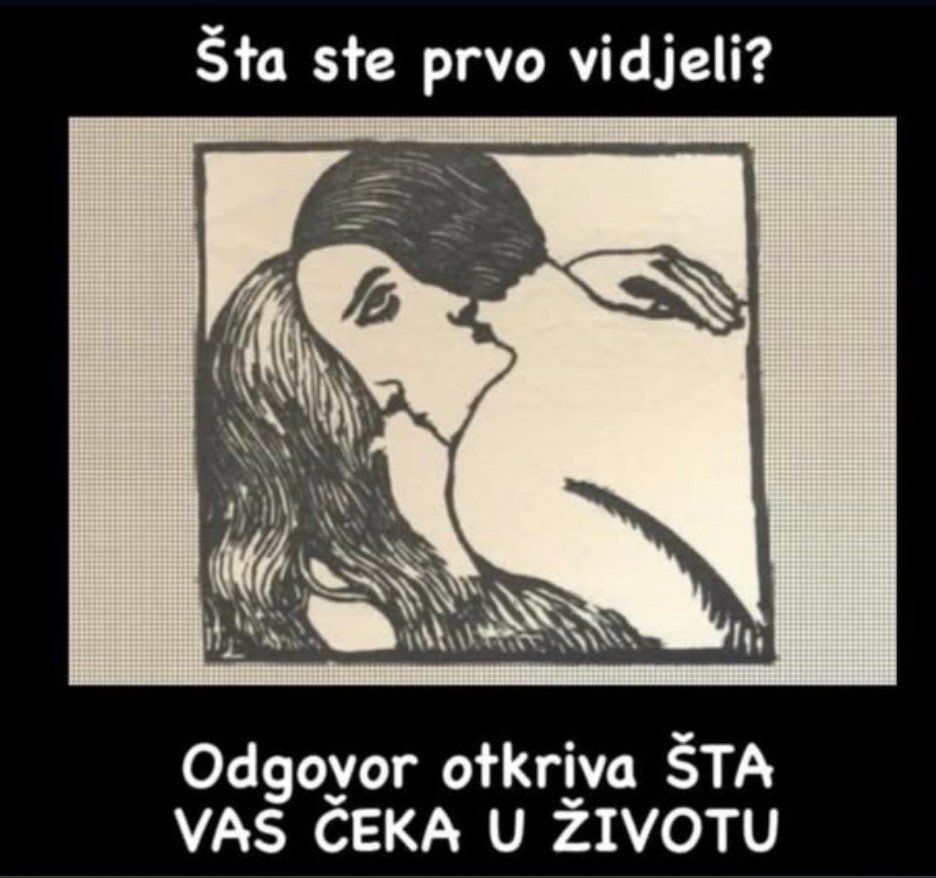 ŠTA STE PRVO VIDJELI NA SLICI, muško ili žensko lice? Vaš odgovor otkriva ŠTA VAS ČEKA U ŽIVOTU