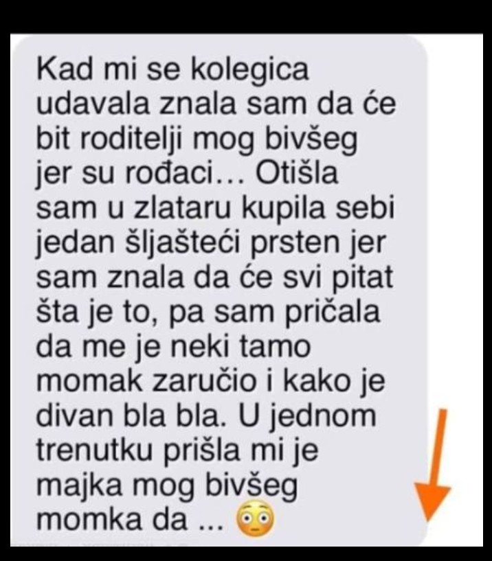 “Kad mi se kolegica udavala znala sam da će bit roditelji mog bivšeg ..”