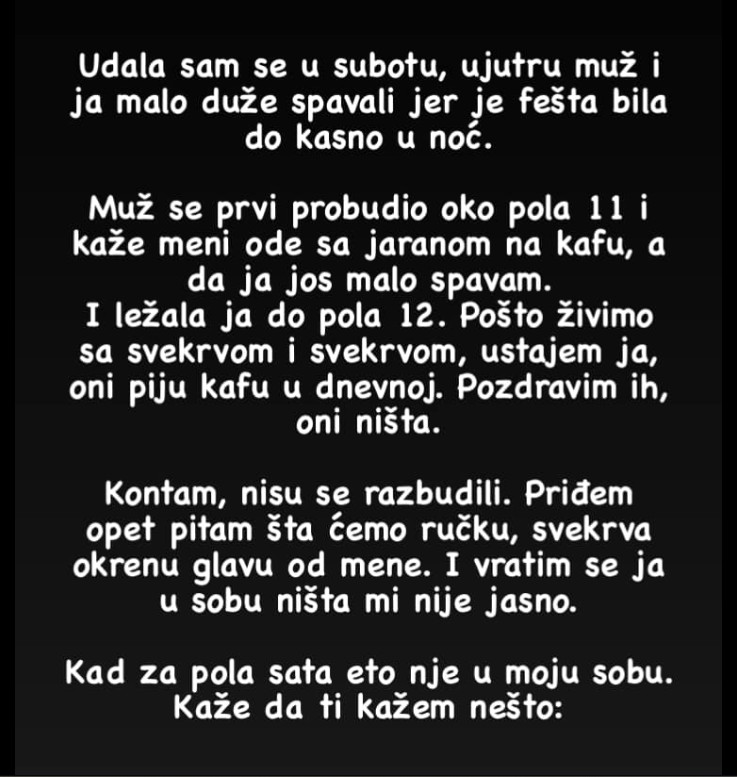 „Jedno porodično jutro koje neću zaboraviti“