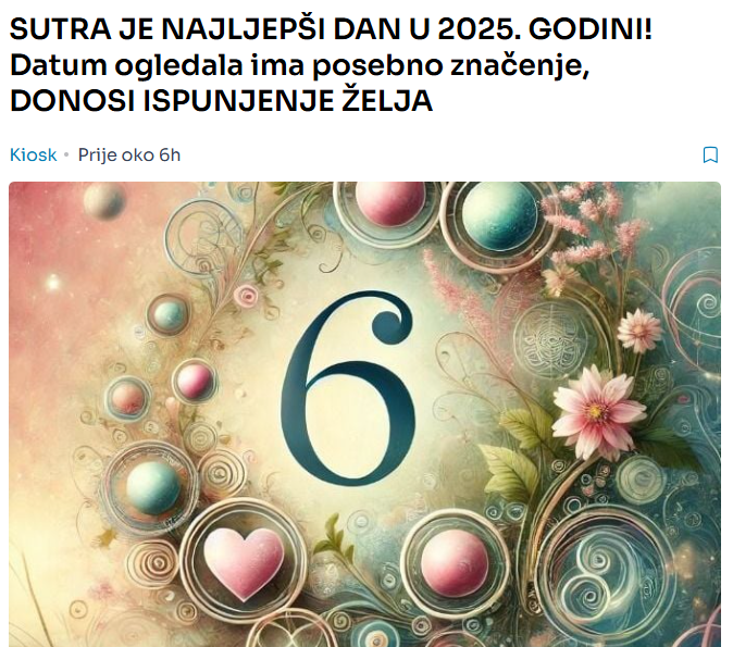 SUTRA JE NAJLJEPŠI DAN U 2025. GODINI! Datum ogledala ima posebno značenje, DONOSI ISPUNJENJE ŽELJA