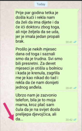 “Prije par godina tetka je došla kući i rekla nam da želi da ima dijete”