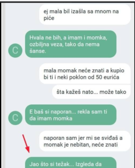 POSLAO SAM JOJ PORUKU, IAKO SAM ZNAO DA IMA DEČKA: Kad mi je na kraju ovo napisala zgrozio sam se, NIJE MOGUĆE