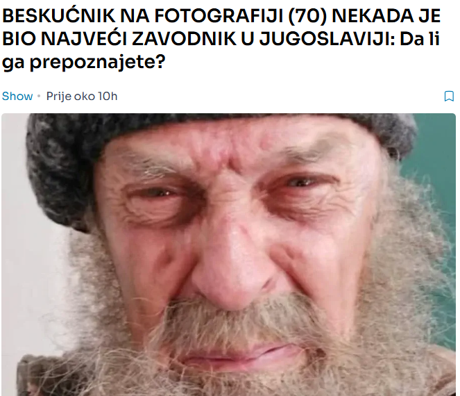 BESKUĆNIK NA FOTOGRAFIJI (70) NEKADA JE BIO NAJVEĆI ZAVODNIK U JUGOSLAVIJI: Da li ga prepoznajete?