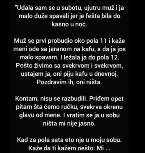 “Udala se u subotu”