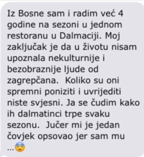 “Iz Bosne sam i radim već 4 godine na sezoni”