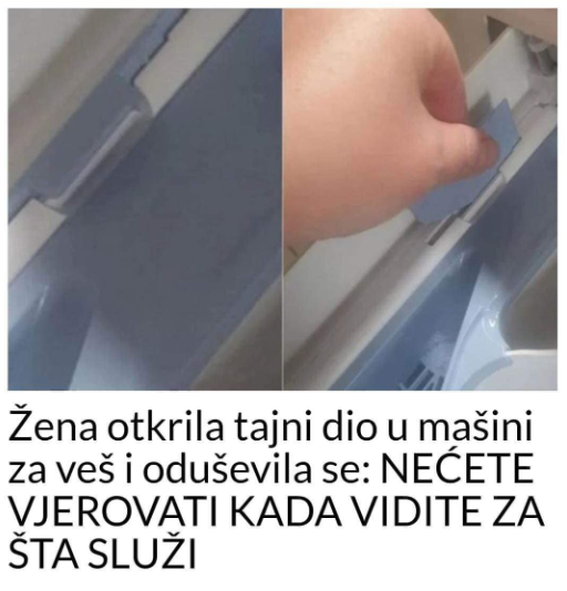 Žena otkrila tajni dio u mašini za veš i oduševila se: NEĆETE VJEROVATI KADA VIDITE ZA ŠTA SLUŽI