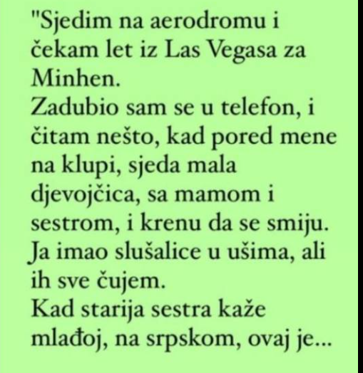 “Sjedim na aerodromu i čekam let iz Las Vegasa za Minhen”