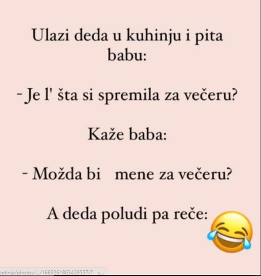 VIC: Deda ulazi u kuhinju