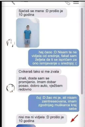 JAVIO SAM SE DJEVOJCI KOJA ME ISMIJAVALA U SREDNJOJ ŠKOLI, zvala me CVIKERAŠ: Kad sam joj poslao svoju sliku nakon 10 godina ŠOKIRALA SE, MOLI DA IZAĐEMO