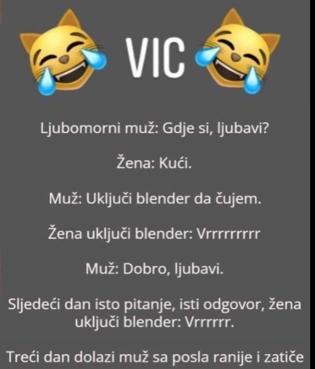 VIC: Ljubomorni muž i blender