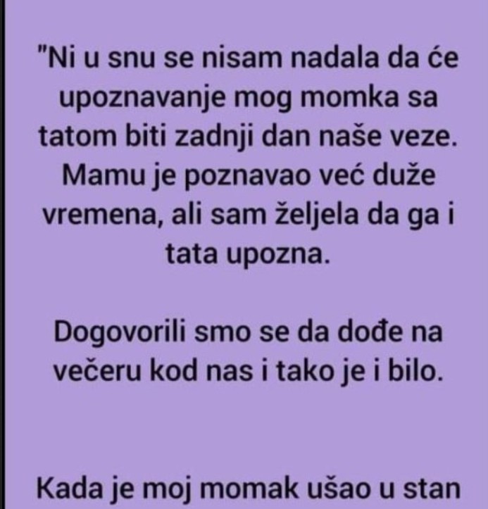 “Ni u snu se nisam nadala da će upoznavanje mog momka”