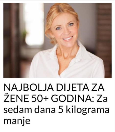 NAJBOLJA DIJETA ZA ŽENE 50+ GODINA: Za sedam dana 5 kilograma manje
