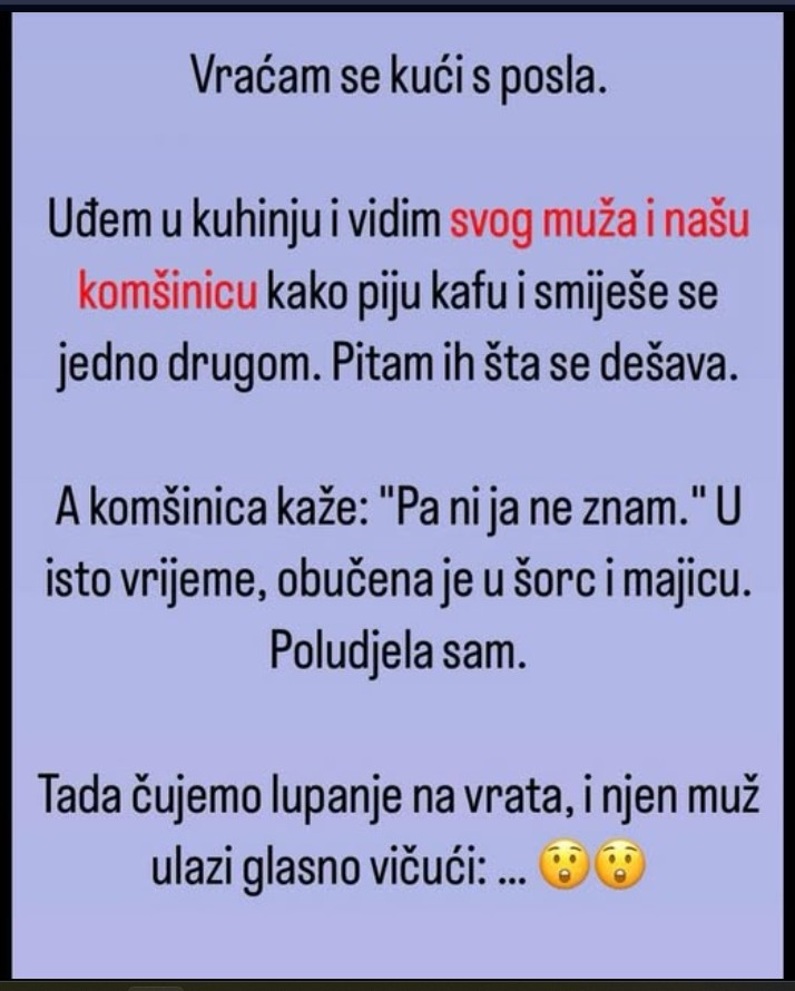 Vratila sam se kući s posla: Zbog jednog prizora sam ostala bez teksta