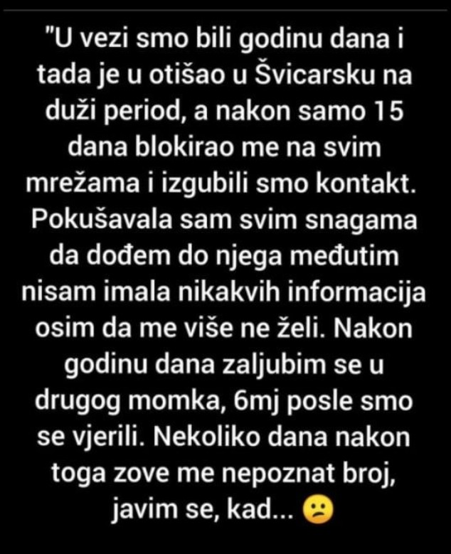 “U vezi smo bili godinu dana”