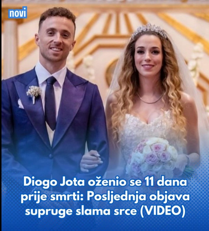 Diogo Jota oženio se 11 dana prije smrti: Posljednja objava supruge slama srce (VIDEO)