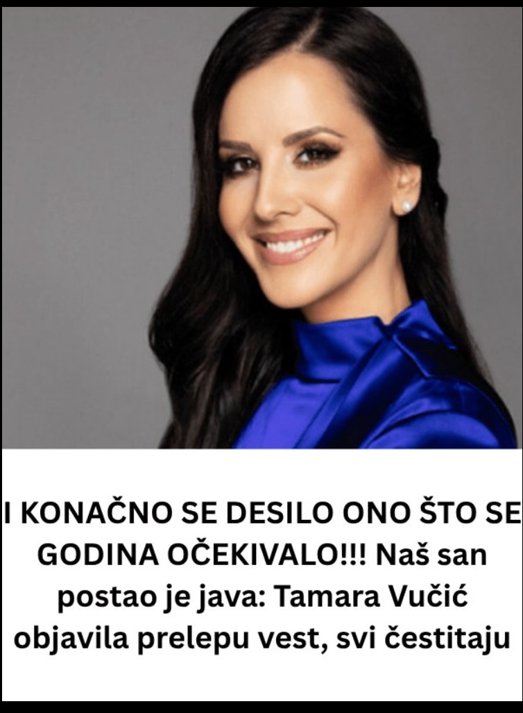 Velika vijest iz doma Vučić: Tamara Vučić objavila radosnu vest koja je obradovala čitavu Srbiju