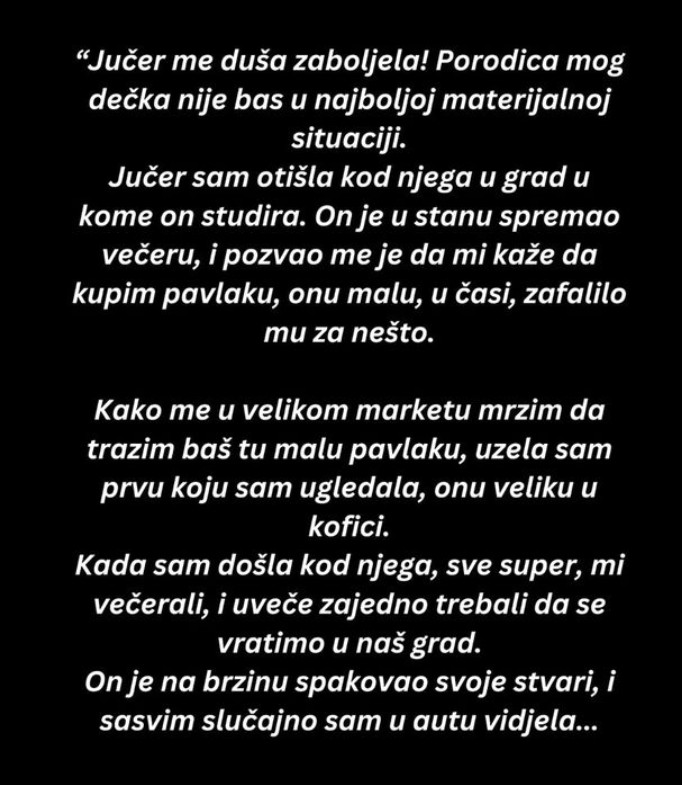 Mali gest koji mi je mnogo rekao
