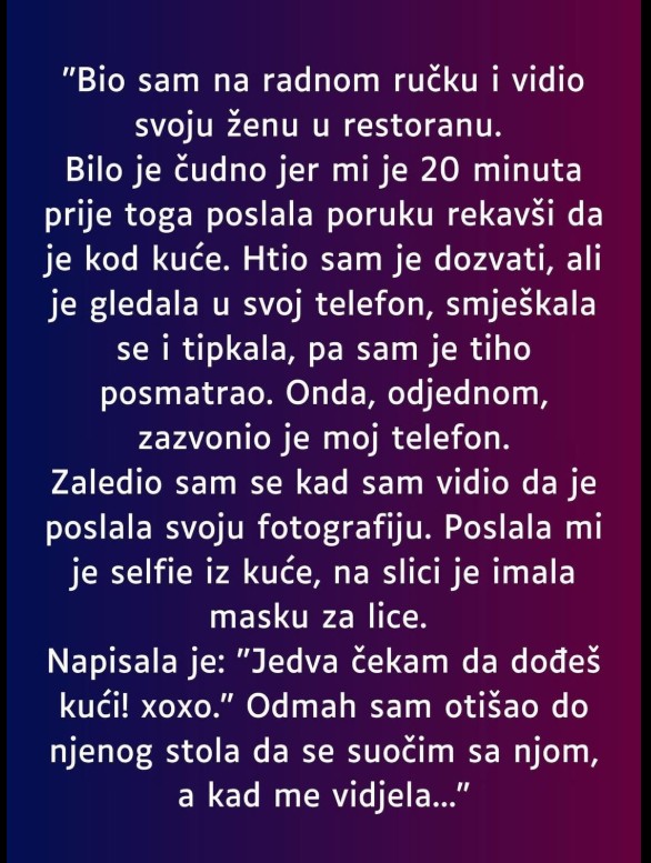 Kad se istina otkrije – ali ne onako kako očekuješ