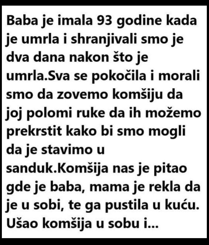 Kad baba ustane – priča koju selo još prepričava