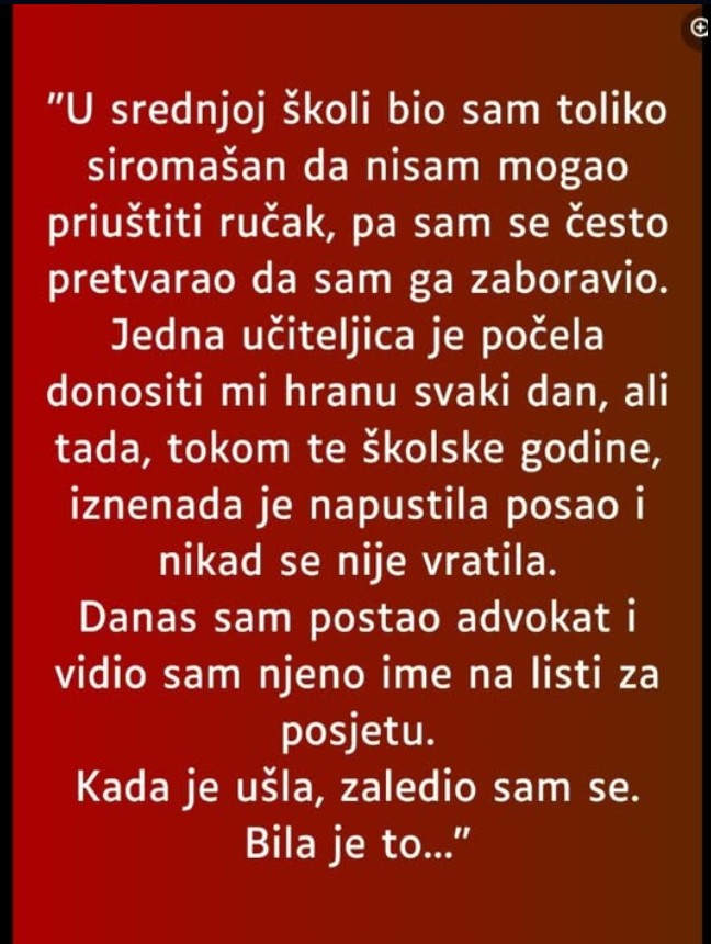 “U srednjoj školi bio sam toliko siromašan…”