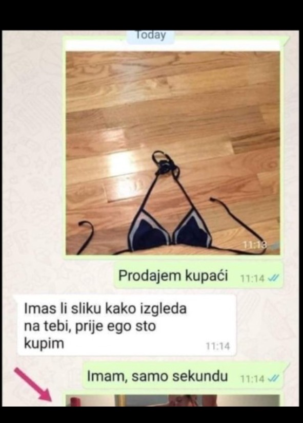 OBJAVILA NA FACEBOOKU DA PRODAJE DVOJDJELNI KUPAĆI KOSTIM: Lik je zatražio da ga obuče, KAD MU JE POSLALA SLIKU DOŠLO MU DA PROPADNE U ZEMLJU
