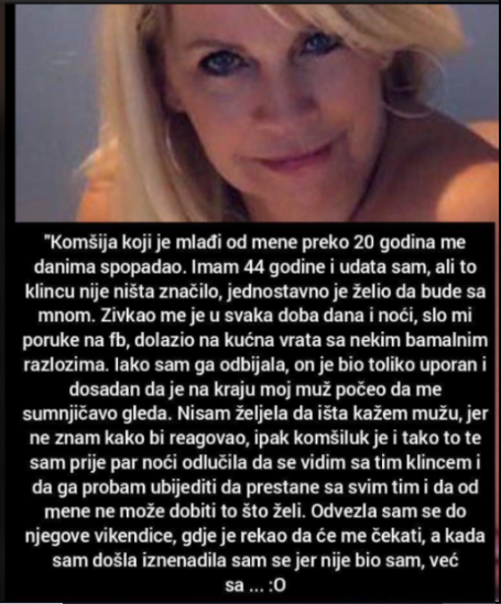 “Komšija koji je mlađi od mene preko 20 godina me danima spopadao”