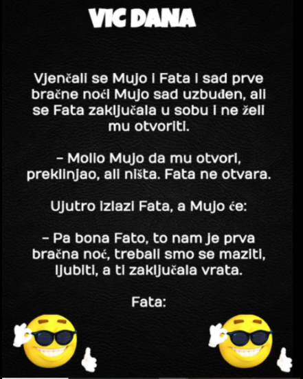 VIC DANA: Vjenčali se Mujo i Fata