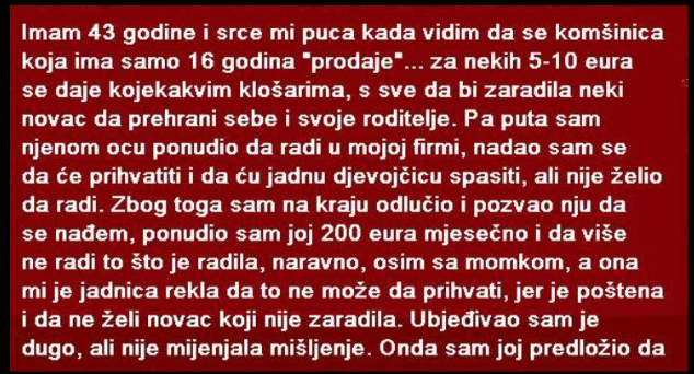 “Imam 43 godine, a srce mi puca kad vidim…”