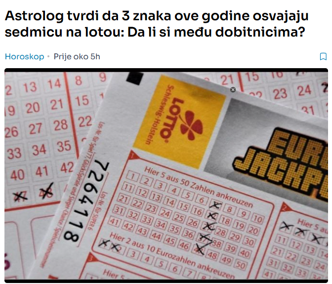 Astrolog tvrdi da 3 znaka ove godine osvajaju sedmicu na lotou: Da li si među dobitnicima?