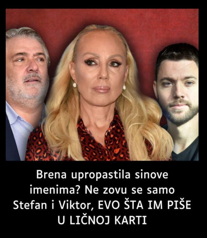 Zanimljivost iz porodice Živojinović: Stefan Emerald i Viktor Ernest – neobična imena sinova Lepe Brene i Bobe