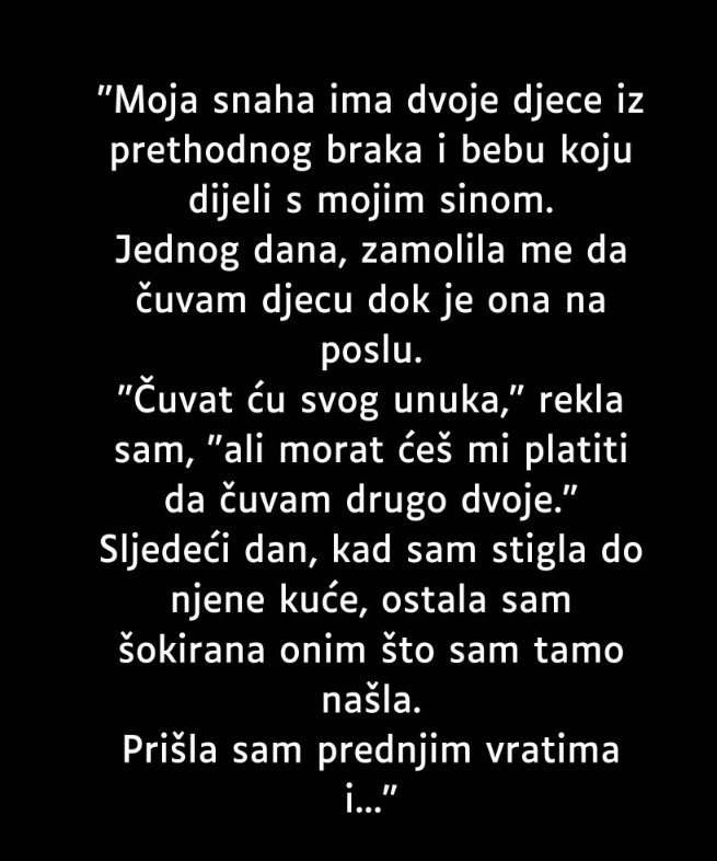 Priča o snahi i unucima: Neočekivani obrt u porodici