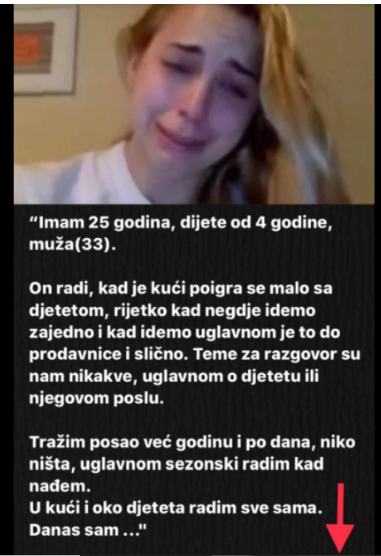 “Imam 25 godina, moj muž 33, imamo jedno dijete..”