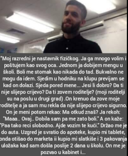 ‘Moj razrednik je nastavnik fizičkog, puno ga volim….’