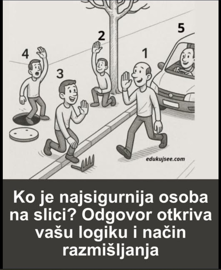Ko je najsigurnija osoba na slici? Odgovor otkriva vašu logiku i način razmišljanja