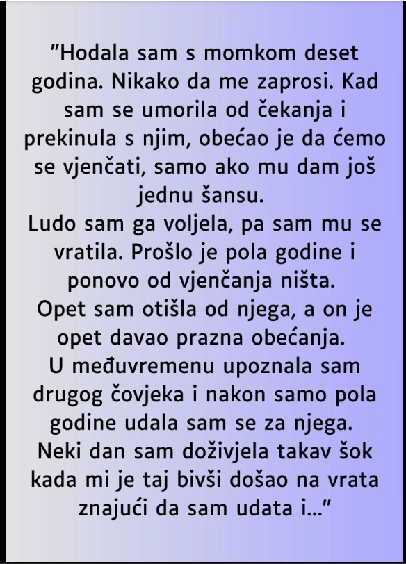Priča iz života: „Nakon godina čekanja na brak, odlučila sam da krenem dalje — i nisam se pokajala“