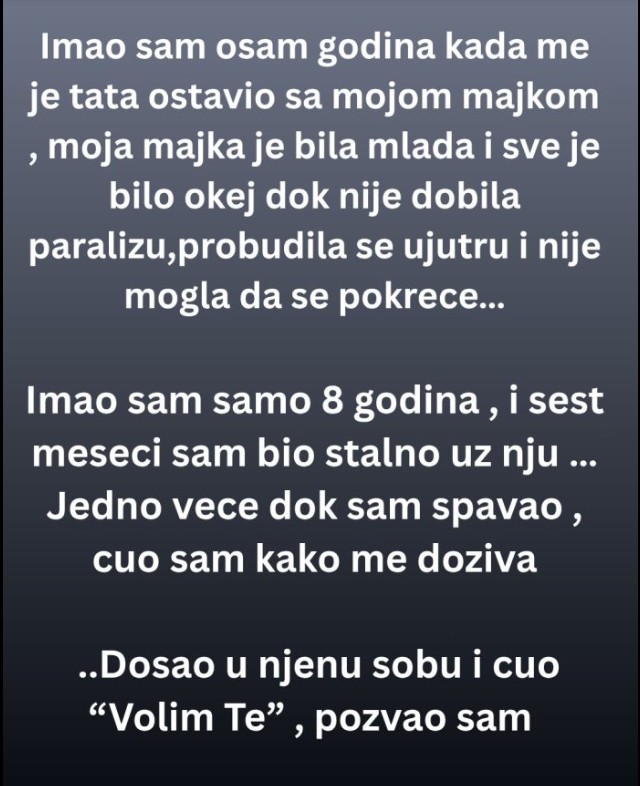 Kada život prerano postane težak, ljubav može biti snaga koja nas održava.