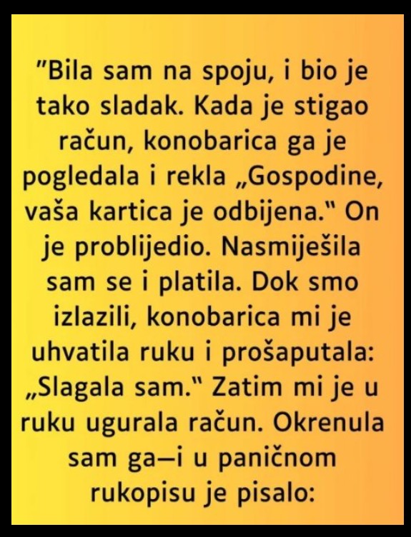 Sve je djelovalo savršeno…