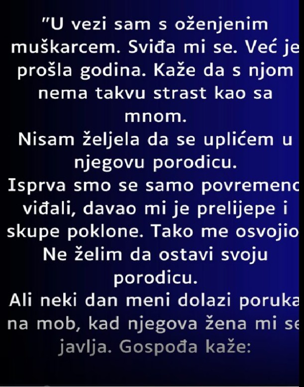 Životna priča: Neočekivani zaokret u vezi