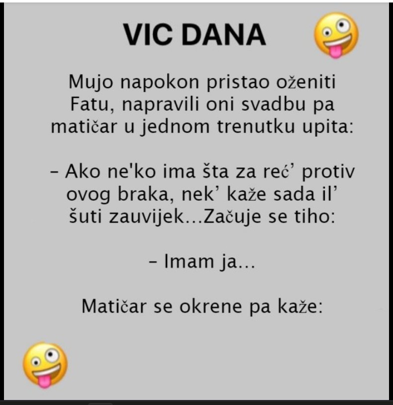 💍 Kratka šala: Pred matičarem