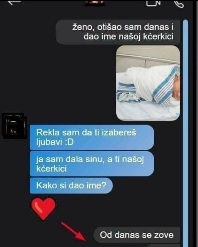 DOZVOLILA SAM MUŽU DA ODABERE IME ZA NAŠU KĆERKICU: Sav sretan je napisao DA JOJ JE DAO OVO IME, pobjesnila sam, KAKO GA SAMO NIJE STID