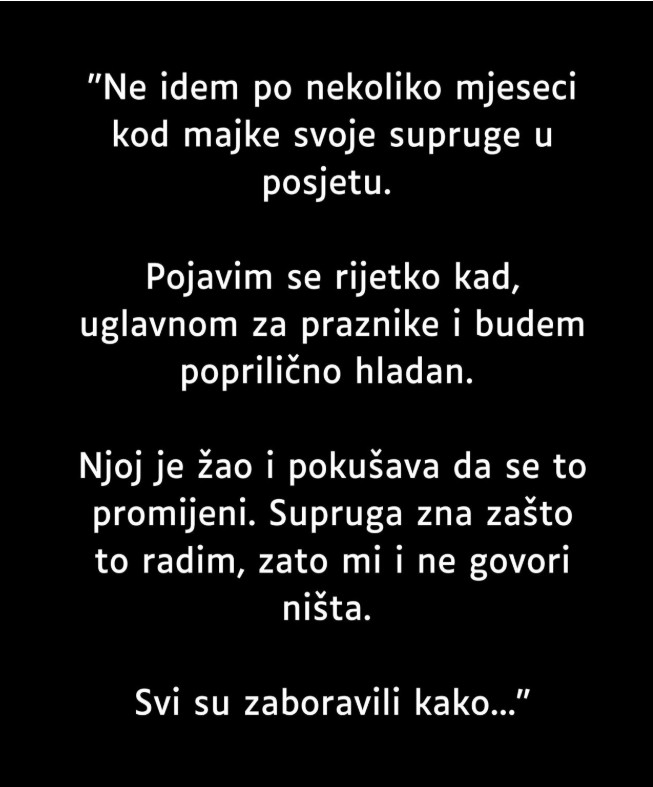 Ne idem kod tašte – i imam svoje razloge