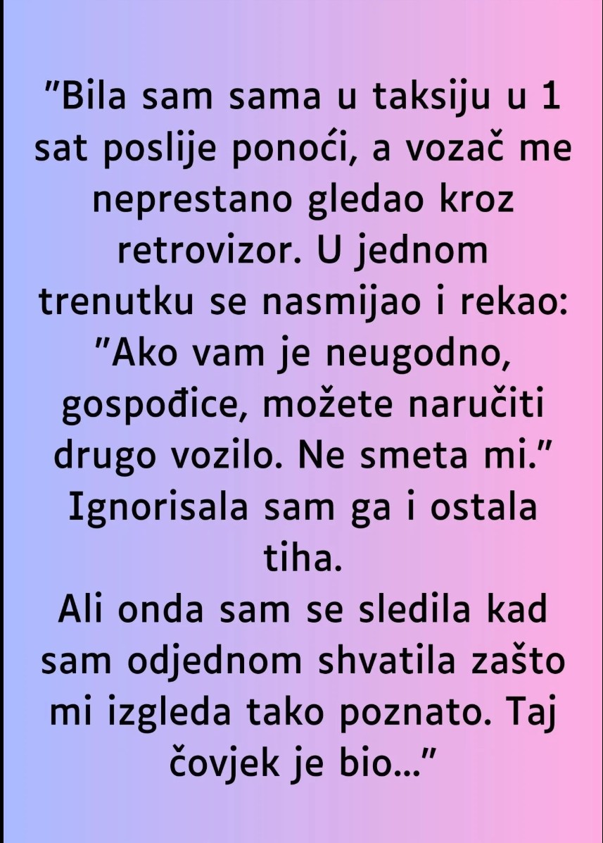 Neobična noćna vožnja: Taksista iz sjećanja