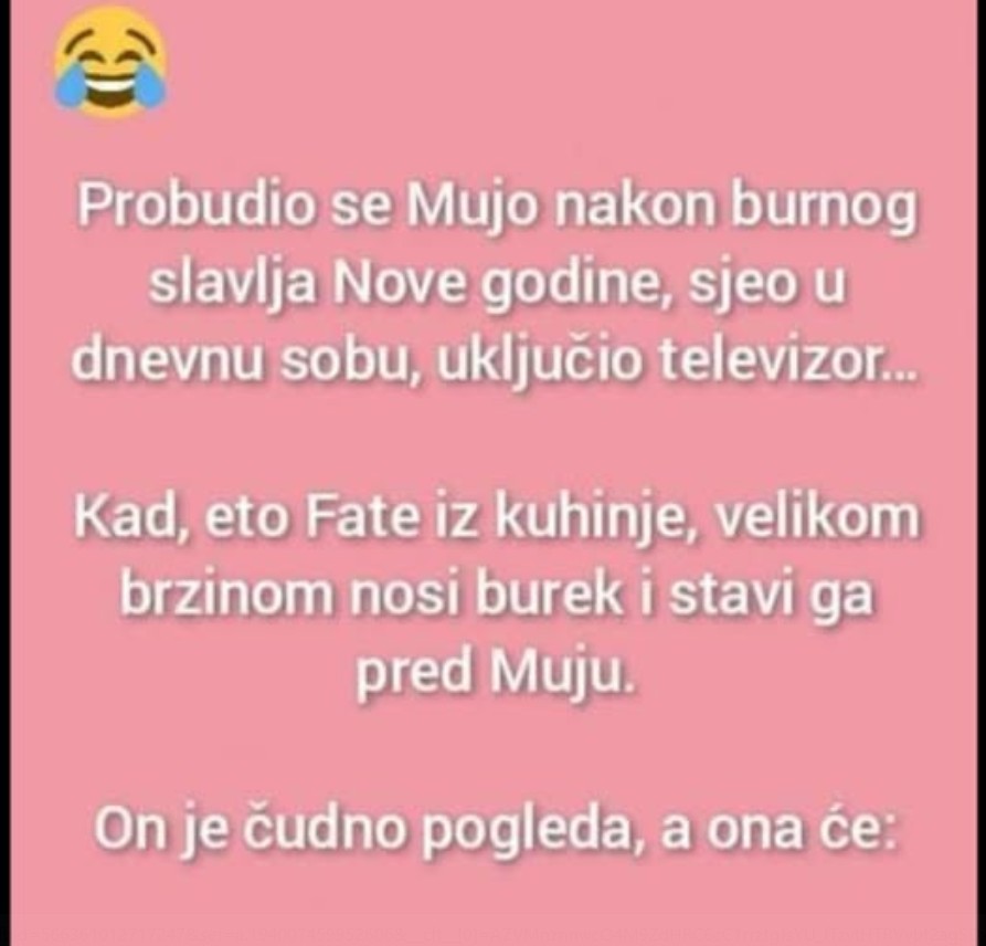 VIC: Probudio se Mujo nakon burnog slavlja Nove godine