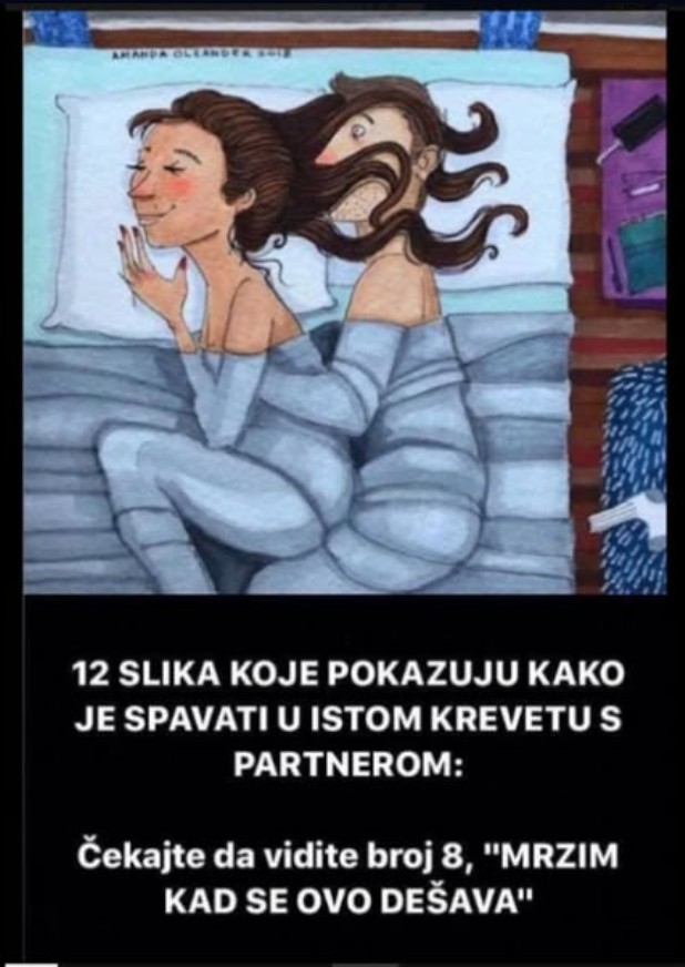12 slika koje pokazuju kako je nekad TEŠKO SPAVATI sa mužem u istom krevetu: Čekajte da vidite broj 8, “MRZIM KAD SE OVO DEŠAVA”