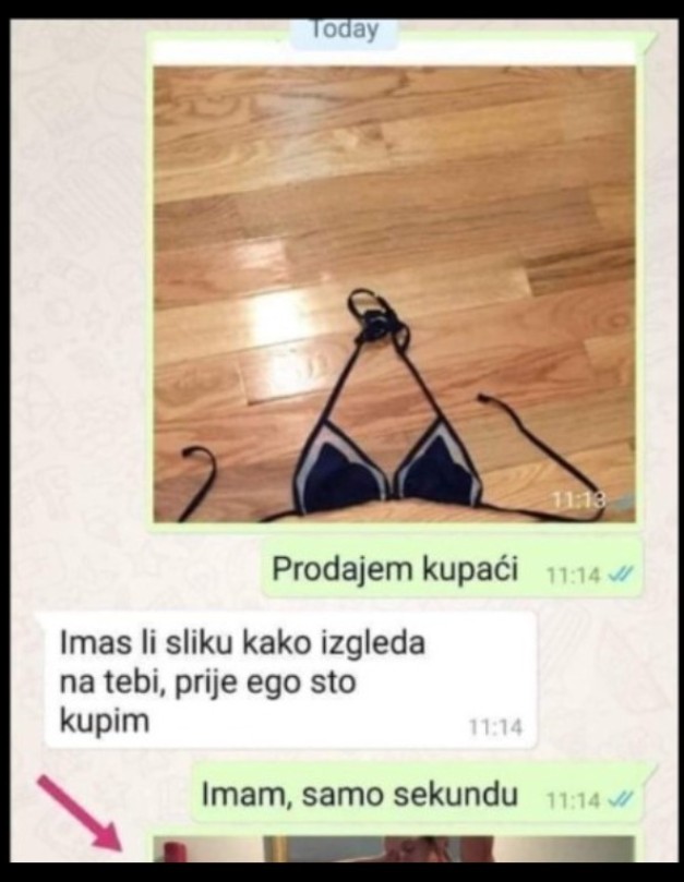 OBJAVILA NA FACEBOOKU DA PRODAJE DVOJDJELNI KUPAĆI KOSTIM: Lik je zatražio da ga obuče, KAD MU JE POSLALA SLIKU DOŠLO MU DA PROPADNE U ZEMLJU