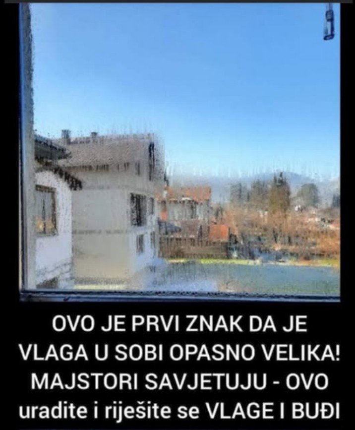 OVO JE PRVI ZNAK DA VAM JE VLAGA U SOBI OPASNO VELIKA: Majstori savjetuju, evo šta trebate uraditi DA VLAGA IZ SOBE NESTANE – JEDNOSTAVNO JE